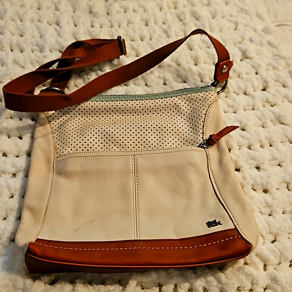 IRIS STONE PERFORATEX THE SAK cross body purse